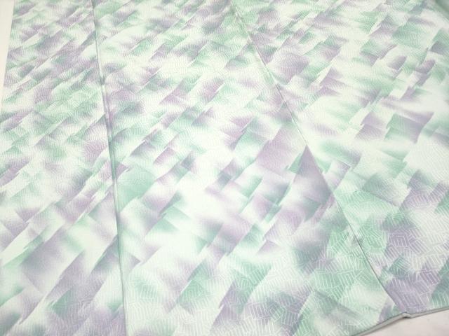 平和屋本店●極上 小紋 源氏香地紋 京呉服 おか善 反端付き 逸品 CYAA2316s5