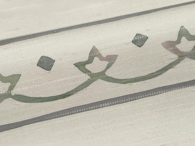 平和屋本店●極上 石川県指定無形文化財 牛首紬 白山工房 手織り 訪問着 霞花唐草文 逸品 CYAA5044s6