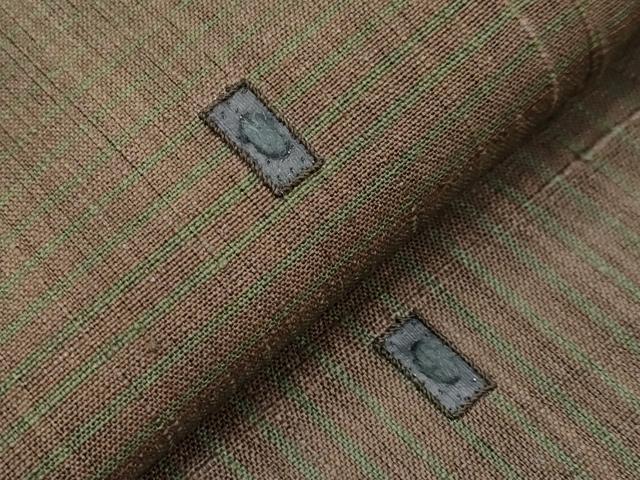 平和屋本店■極上 Maru Factory 丸山正 太鼓柄袋帯 紬地 総刺繍 色紙文 逸品 未使用 CYAA2534s5