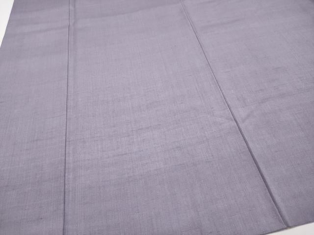 平和屋着物●極上 高機結城紬 色無地 鳩羽色 証紙付き 逸品 CYAA2620s5