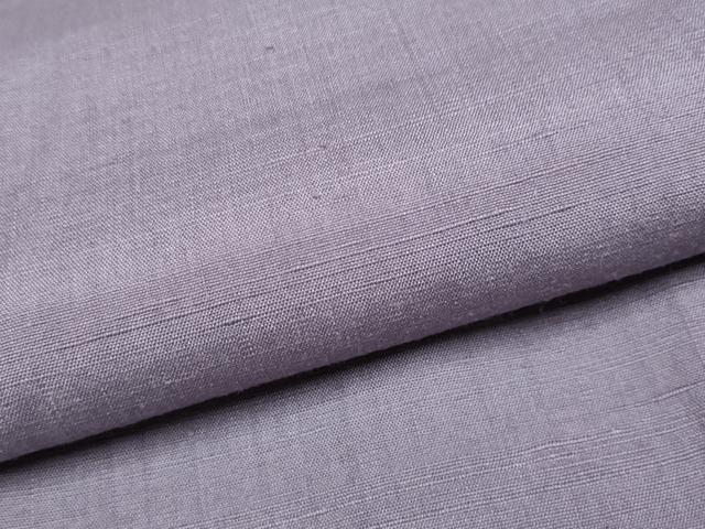 平和屋着物●極上 高機結城紬 色無地 鳩羽色 証紙付き 逸品 CYAA2620s5