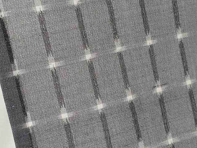 平和屋着物■極上 夏物 本場琉球絣 夏琉球 格子柄 丼鼠色地 逸品 CYAA2622s5