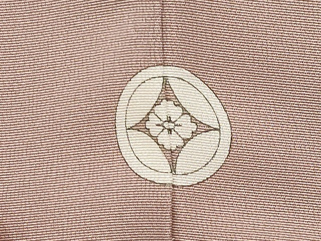 平和屋本店■極上 創業460年・千總 色留袖 駒刺繍 貝桶桧扇吉祥文 金彩 薄柿色地 小田急百貨店扱い 逸品 CYAA2627s5