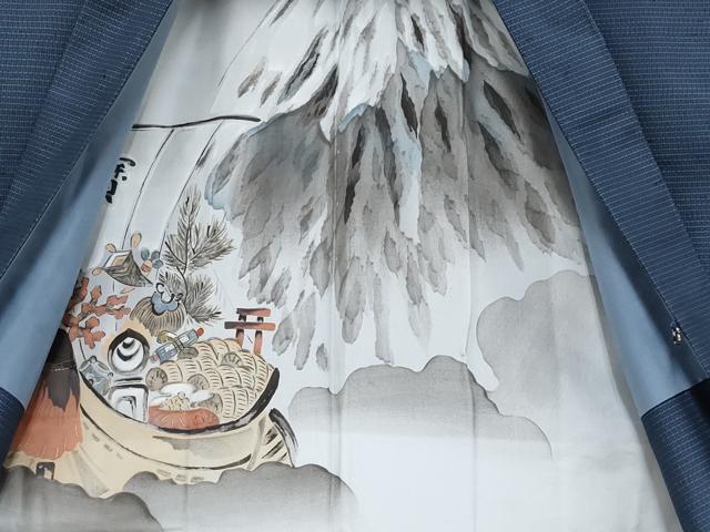 平和屋着物●極上 男性 紬 アンサンブル 亀甲柄 逸品 CYAA2638s5