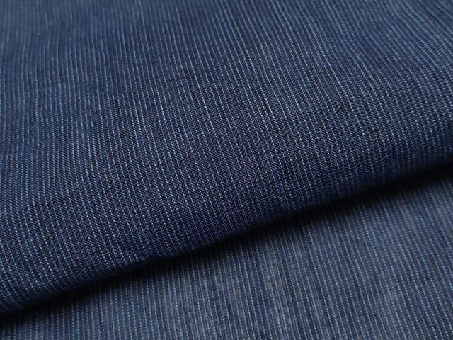 平和屋着物*極上 夏物 本場小千谷ちぢみ 縞 濃紺地 麻 証紙付き 逸品 CYAA5070s6