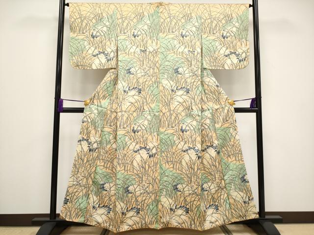 平和屋着物●極上 訪問着 手描き 鶴 逸品 CYAA2911s5
