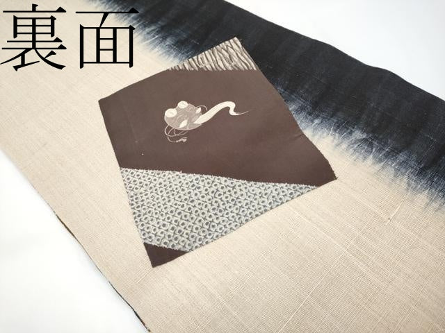 平和屋着物■極上 スリーシーズン 春夏秋 全通柄京袋帯 生紬地 笹竹文 逸品 CYAA2945s5