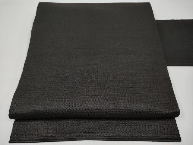 平和屋本店■極上 本場黄八丈 黒八丈 紬 八寸名古屋帯 逸品 CYAA2976s5
