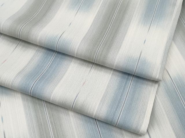 平和屋着物■極上 夏物 明石ちぢみ 吉祥間道 逸品 未使用 CYAA2991s5