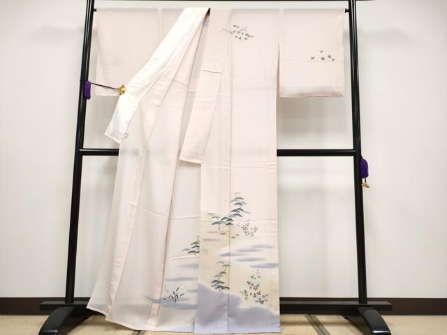 平和屋本店*極上 夏物 京友禅の人間国宝 上野為二 訪問着 紗 霞枝花文 暈し染め 虹色地 逸品 未使用 CYAA2992s5