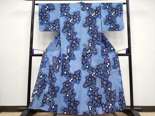 平和屋着物■極上 夏物 浴衣 有松鳴海絞り 枝花文 綿 逸品 CYAA3013s5