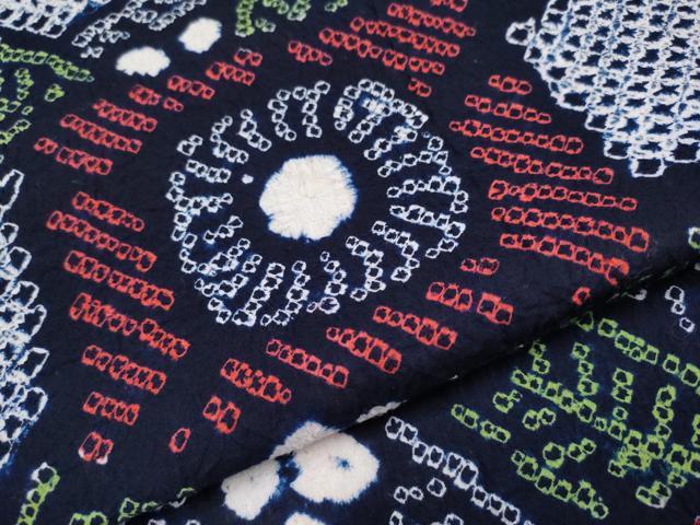 平和屋着物∴極上 夏物 浴衣 有松鳴海絞り 花繋ぎ 綿 逸品 CYAA3014s5