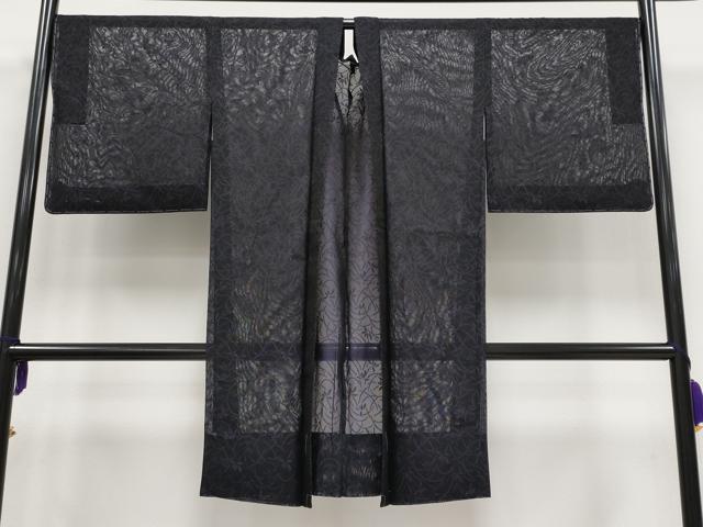 平和屋着物■極上 BANKANわものや スリーシーズン 春夏秋 塵除け 長羽織 塵除け 草花紋紗 逸品 未使用 CYAA3149s5