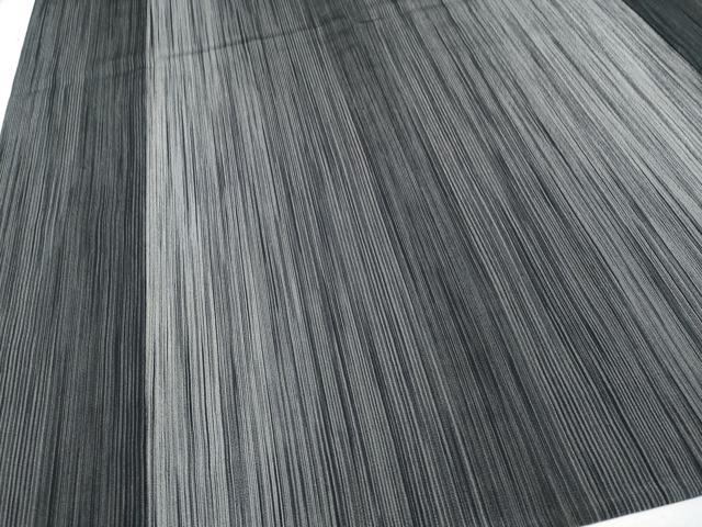 平和屋着物▽極上 本塩沢 単衣 縞 逸品 未使用 CYAA3262s5