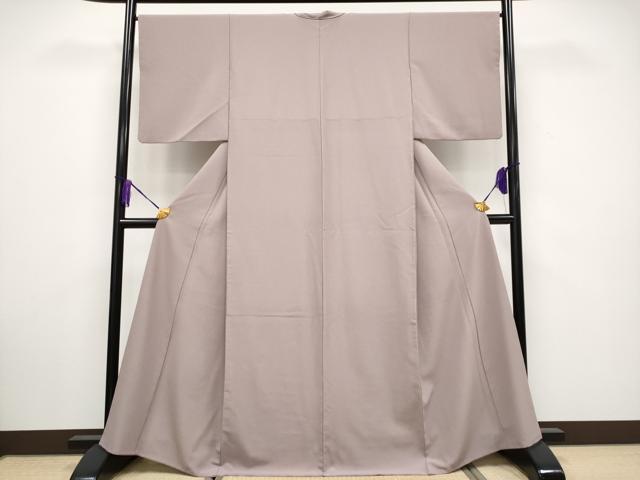 平和屋着物●極上 洗える最高級着物 <英>はなぶさ謹製 色無地 薄柿色地 逸品 CYAA3272s5