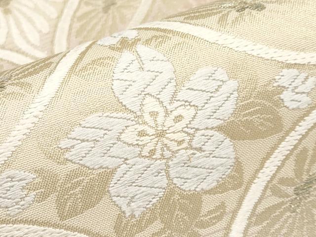 平和屋着物●極上 六通柄袋帯 新小石丸 唐織 御所華文 金糸 逸品 CYAA3394s5