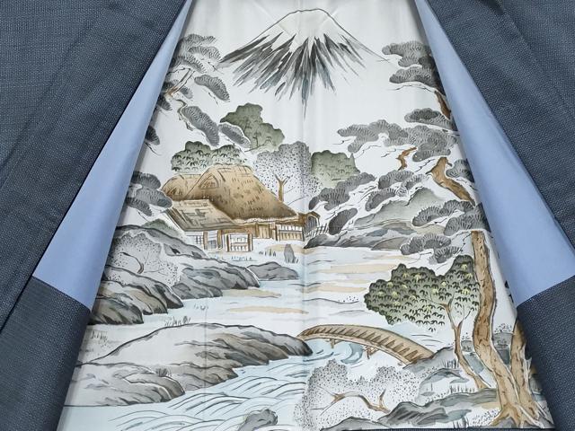 平和屋着物■極上 男性 本場大島紬 アンサンブル・長襦袢セット キングサイズ 100亀甲 総詰め 逸品 CYAA3450s5