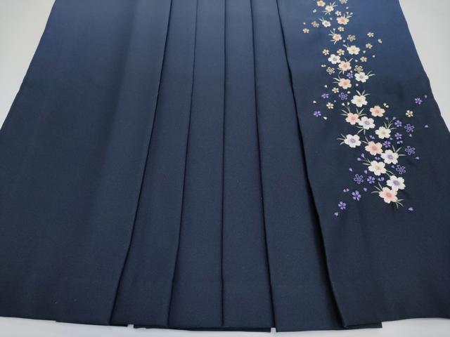 平和屋着物●極上 女性 行灯袴 総刺繍 桜 暈し染め 金糸 洗える着物 逸品 CYAA3456s5