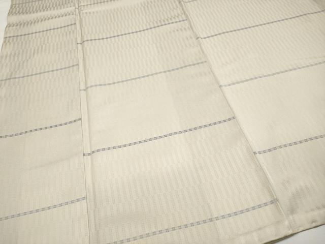平和屋本店■極上 京都・西陣 織元ブランド 秦流舎 藍・織色襲 お召 玄香楼 練色地 証紙付き 逸品 CYAA3504s5