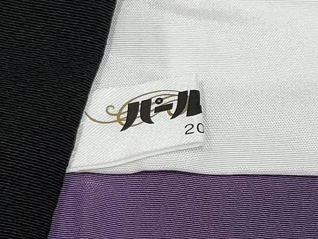 平和屋本店■極上 男性 訪問着 刺繍 蜘蛛 黒地 逸品 CYAA3539s5