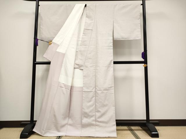 平和屋着物■極上 お召 更紗唐草文 薄桜色地 逸品 未使用 CYAA3575s5