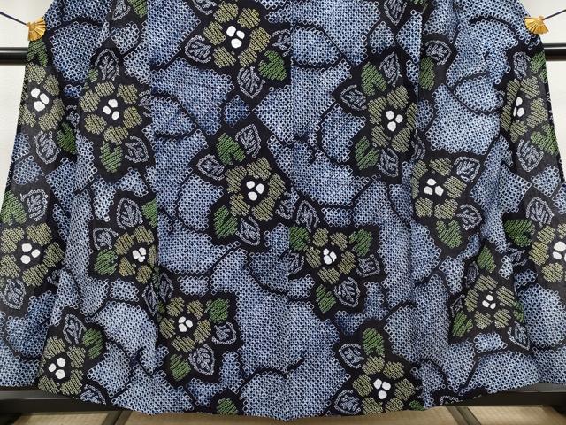 平和屋着物∴極上 夏物 浴衣 有松鳴海絞り 枝花文 綿 逸品 CYAA3656s5