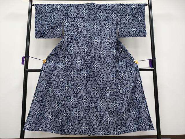 平和屋着物∴極上 夏物 浴衣 有松鳴海絞り 花菱文 綿 逸品 CYAA3671s5
