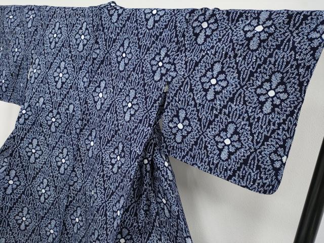 平和屋着物∴極上 夏物 浴衣 有松鳴海絞り 花菱文 綿 逸品 CYAA3671s5