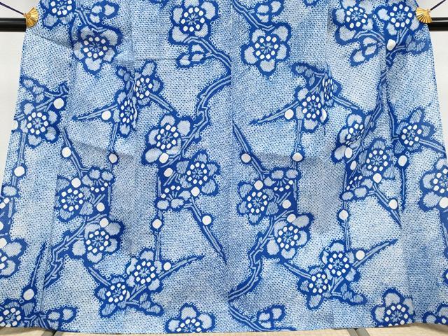 平和屋着物∴極上 夏物 浴衣 有松鳴海絞り 枝梅文 綿 逸品 CYAA3672s5