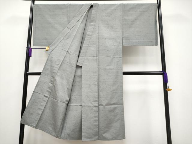 平和屋着物▽極上 男性 紬 キングサイズ 単衣 色無地 煤色 逸品 CYAA3693s5