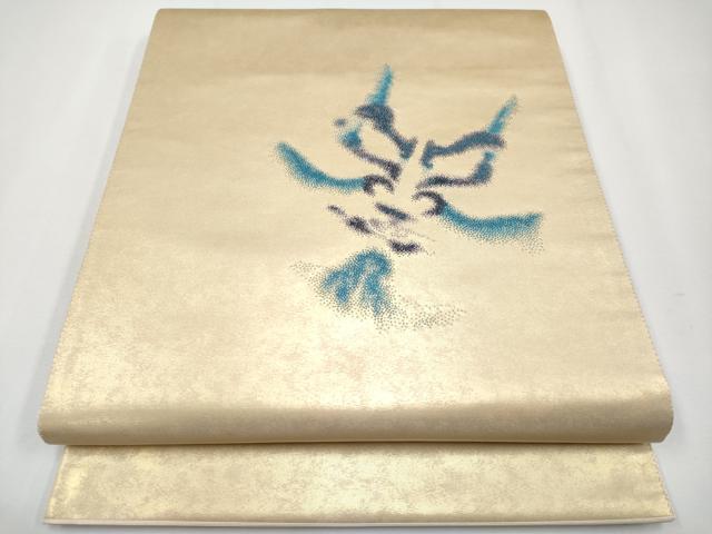 平和屋着物■極上　中国人間国宝　将雪英　中国三大刺繍　相良刺繍　太鼓柄袋帯　隈取　引箔　逸品　未使用　CYAA3723s5 平和屋着物○極上 中国人間国宝 将雪英 中国三大刺繍 相良