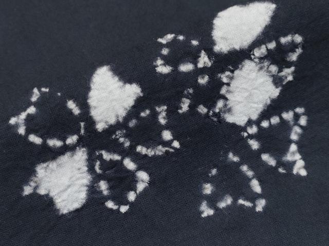 平和屋着物∴極上 夏物 浴衣 絵羽 有松鳴海絞り 枝垂れ桜文 黒地 綿 逸品 CYAA5100s6