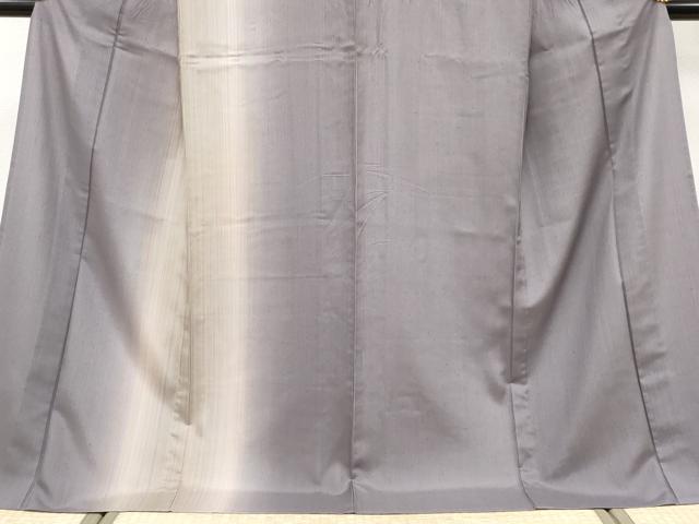 平和屋着物*極上 夏物 田庭紬 訪問着 虹のときめき 鳩羽鼠色地 反端付き 逸品 CYAA3800s5