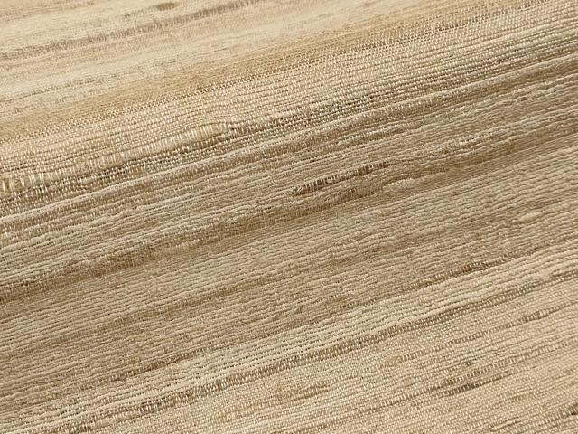 平和屋着物●極上 インド・アッサム 野蚕糸 手織 ムガシルク 横段文 逸品 未使用 CYAA3818s5