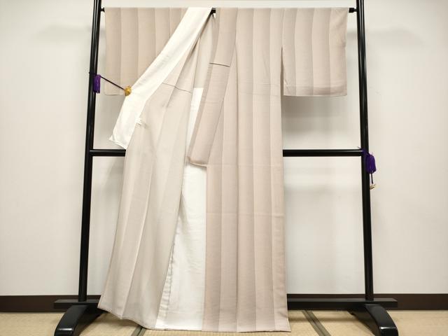平和屋着物▽極上 江戸小紋 保科勝信 単衣 角通し 薄香色地 逸品 CYAA3824s5