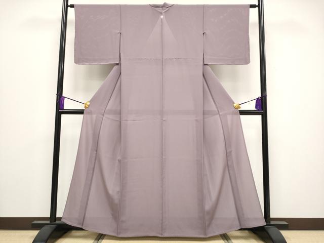 平和屋着物*極上 夏物 色無地 絽 梅鼠色地 逸品 未使用 CYAA3847s5