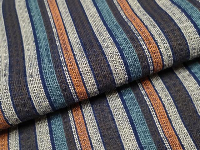 平和屋着物∴極上 夏物 阿波しじら織 浴衣 縞 綿 逸品 CYAA3855s5