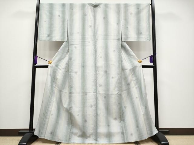 平和屋着物▽極上 紬 単衣 雪華文 逸品 CYAA3873s5