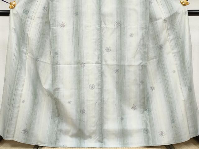 平和屋着物▽極上 紬 単衣 雪華文 逸品 CYAA3873s5