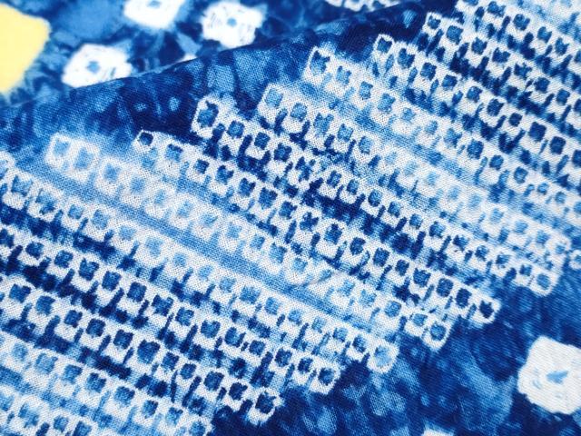 平和屋着物∴極上 夏物 浴衣 有松鳴海絞り 流水文 綿 逸品 CYAA3894s5