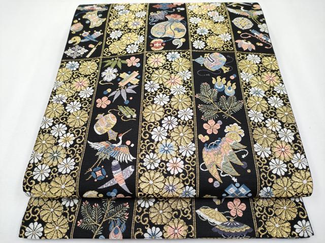平和屋着物○極上 西陣の老舗 1782年創業 山下織物 六通柄