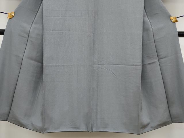 平和屋着物●極上 男性 江戸小紋 万筋 黒×素鼠色地 逸品 CYAA4031s6