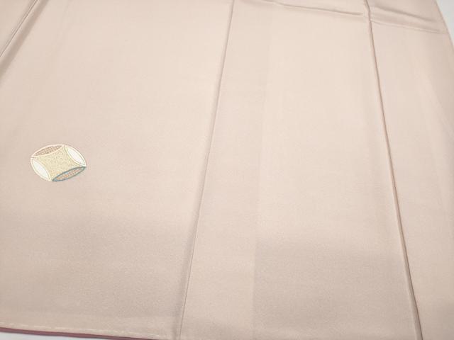 平和屋着物●極上 訪問着 七宝文 金彩 洗柿色地 反端付き 逸品 未使用 CYAA4039s6