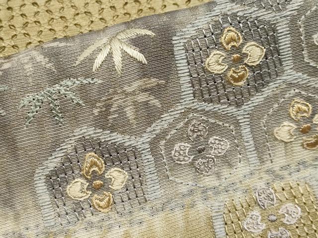 平和屋本店●極上 中国三大刺繍 スワトウ相良刺繍 訪問着 松竹梅 金通し地 さが美扱い 逸品 CYAA5024s6