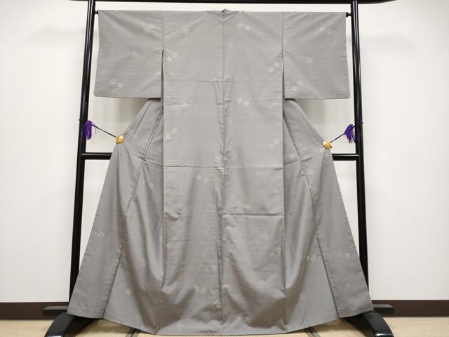 平和屋着物●極上 結城紬 奥順謹製 結衣 源氏香 反端付き 煤色地 ますいわ屋扱い 逸品 CYAA4087s6