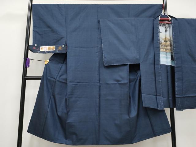 平和屋着物●極上 男性 本場大島紬 アンサンブル 100亀甲 総詰め 恵純雄作 証紙付き 逸品 未使用 CYAA4095s6