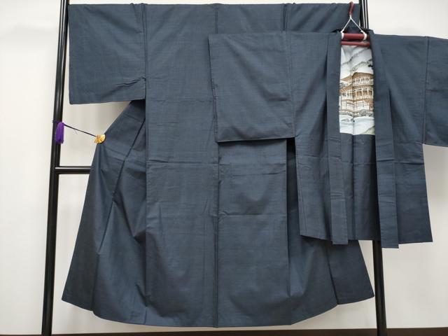 泥大島　アンサンブル　大体110くらい 平和屋着物○極上 男性 本場大島紬 アンサンブル 100亀甲 総詰め 逸品