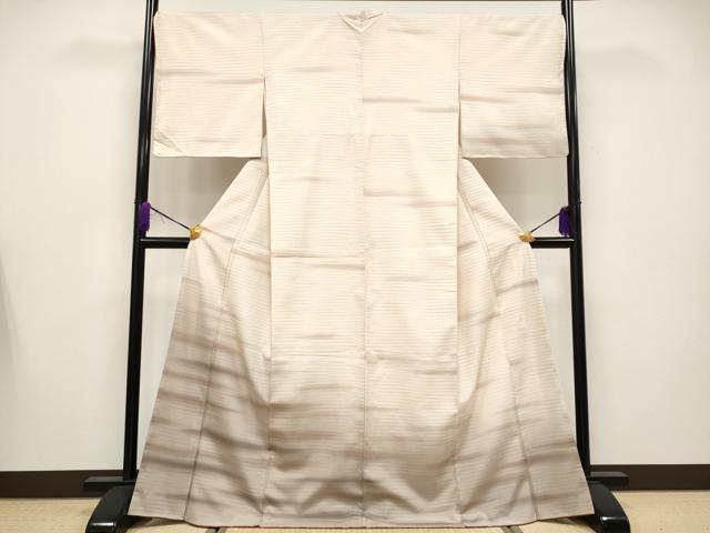 平和屋着物●極上 本塩沢 やまだ織 訪問着 染色作家 桐村博 雪の中のきれ 証紙付き 逸品 未使用 CYAA4121s6