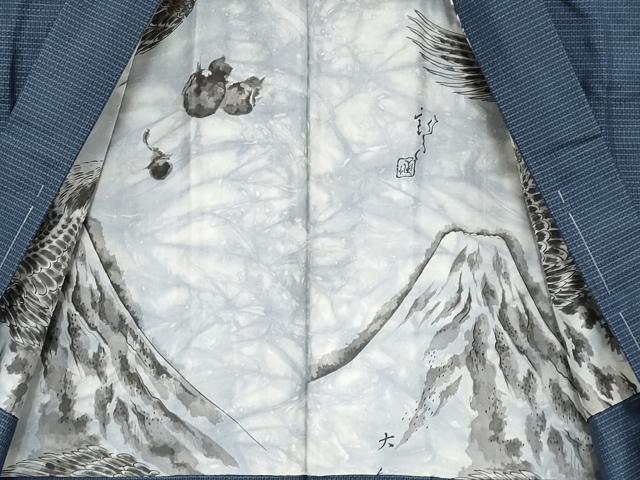 平和屋着物●極上 男性 本場大島紬 アンサンブル・長襦袢セット キングサイズ 逸品 未使用 CYAA4128s6