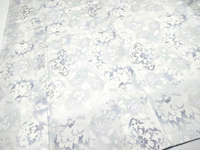 平和屋本店●極上 本場大島紬 白大島 9マルキ 白凰 彩陽花紋 窪田織物謹製 ほていや扱い 証紙付き 逸品 未使用 CYAA4159s6